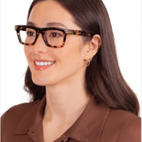 Bottega Veneta BV1059O 002 Eyeglasses Havana 51mm Rectangle Frame - Picture 3 of 10